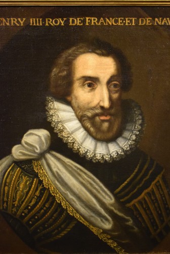 Portrait d'Henri IV roi de France - fin du 16e siècle - Tableaux et dessins Style Renaissance